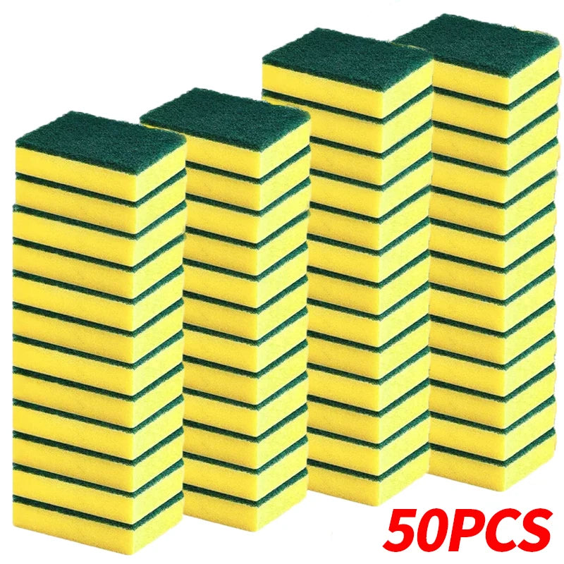 Double-Sided Heavy-Duty Cleaning Sponges