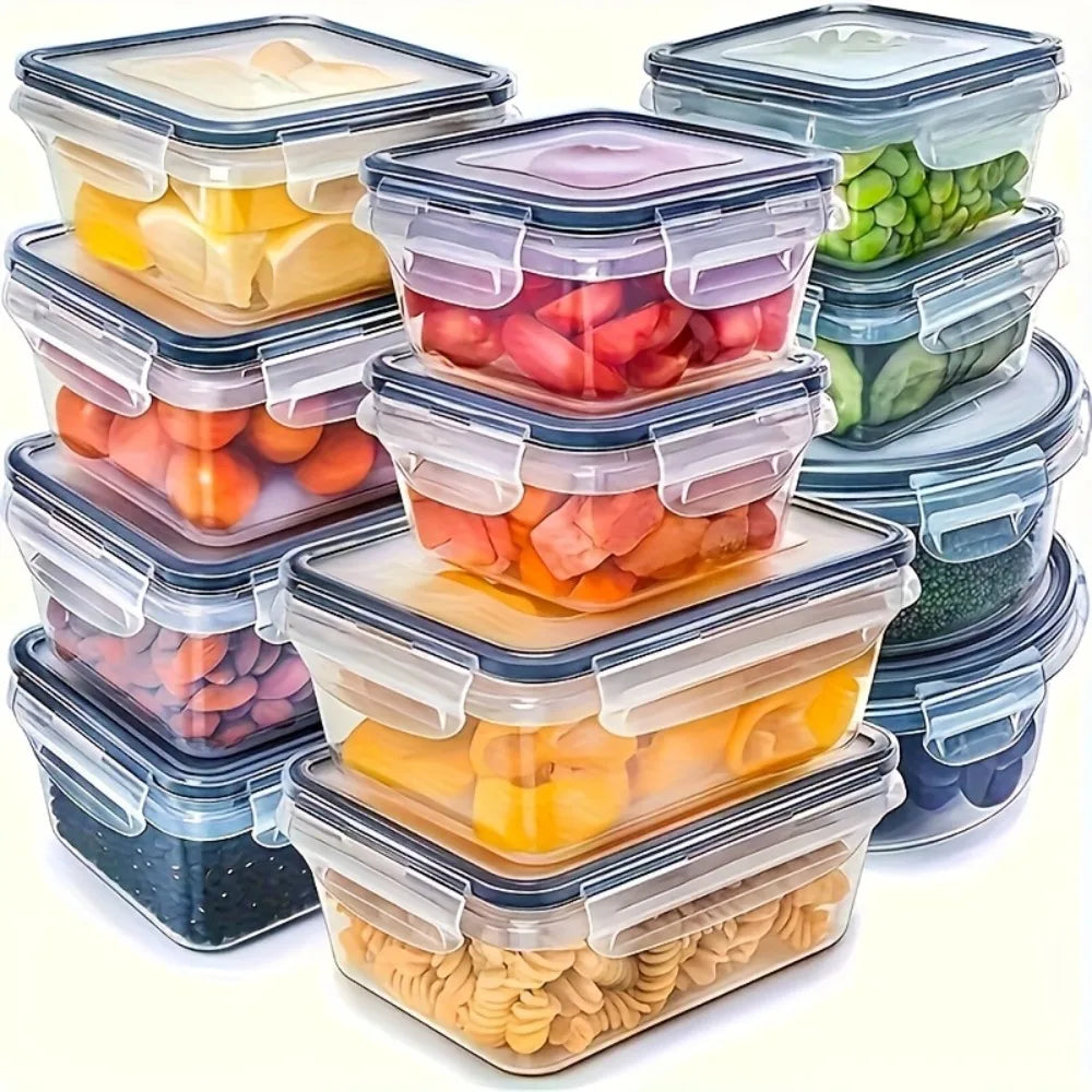 8-Piece Airtight Food Storage Container Set with Locking Lids