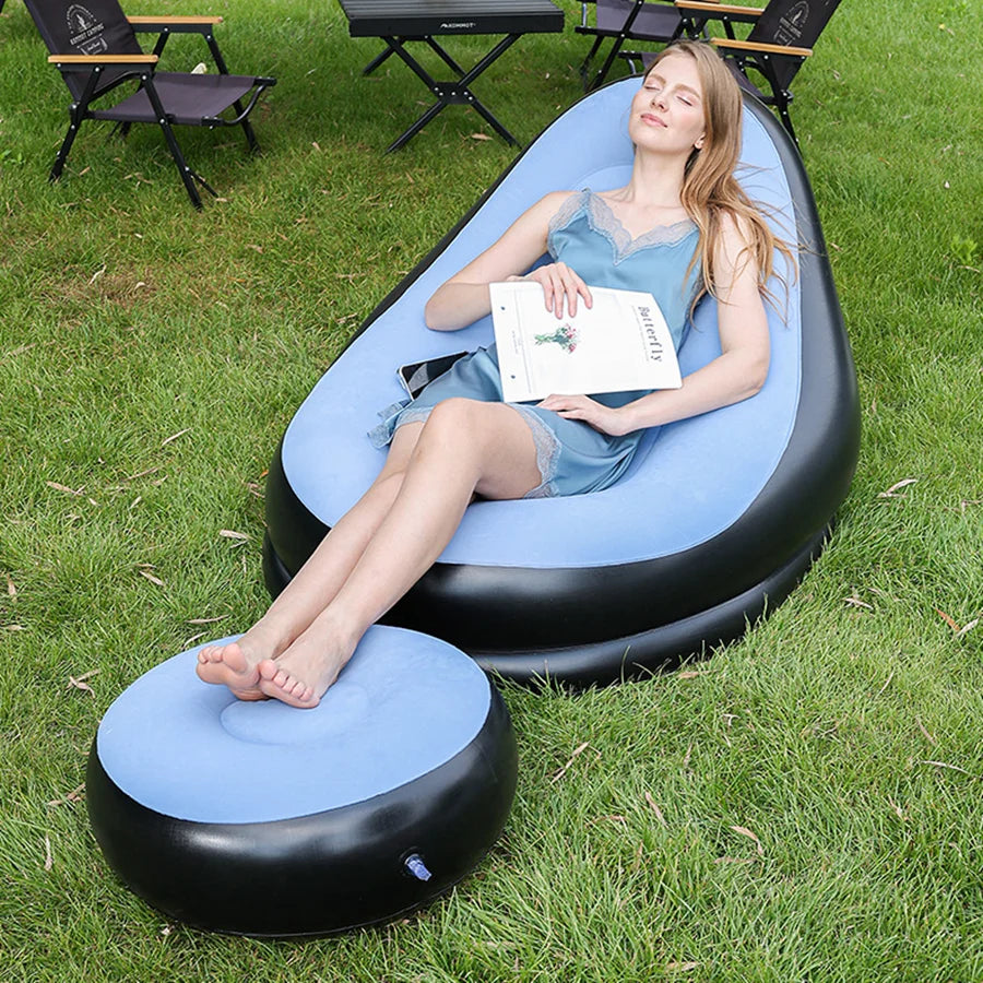 Portable Inflatable Lounge Chair for Indoor & Outdoor Relaxation