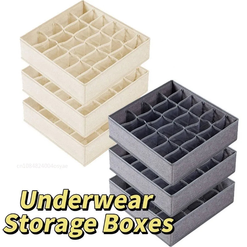 Foldable Drawer Organizer with Compartments – Underwear & Sock Storage Box