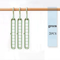 9-Hole Space-Saving Hanger Organizer – Foldable Closet Storage Rack