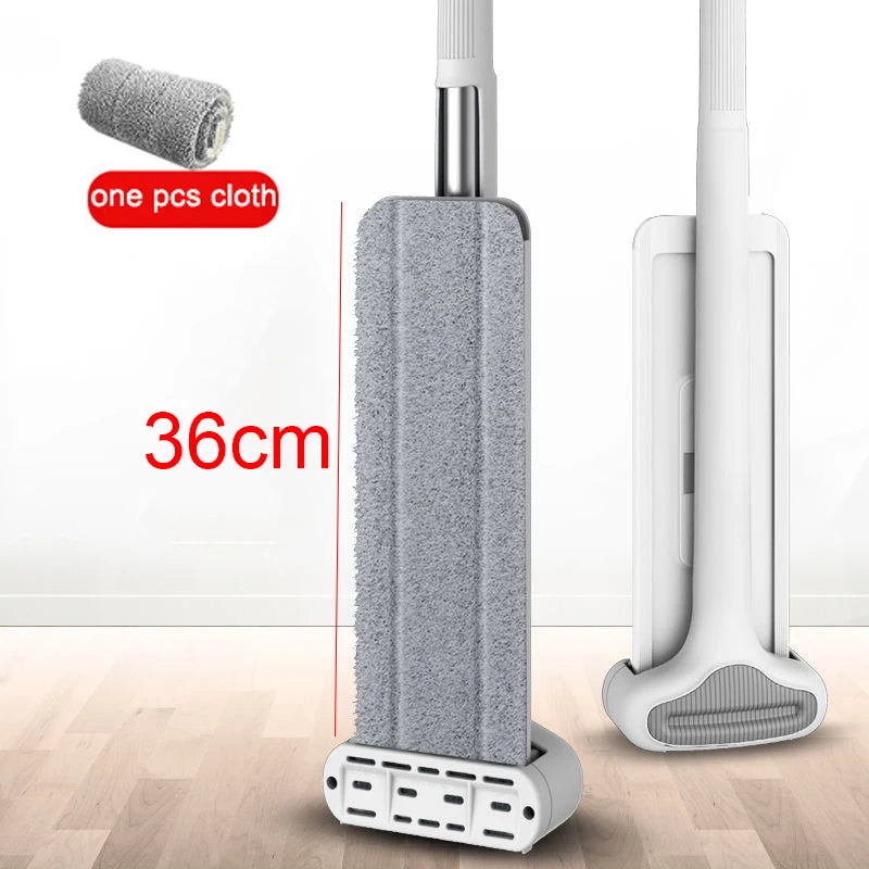 360° Rotating Self-Wringing Flat Mop – Hands-Free Floor Cleaning