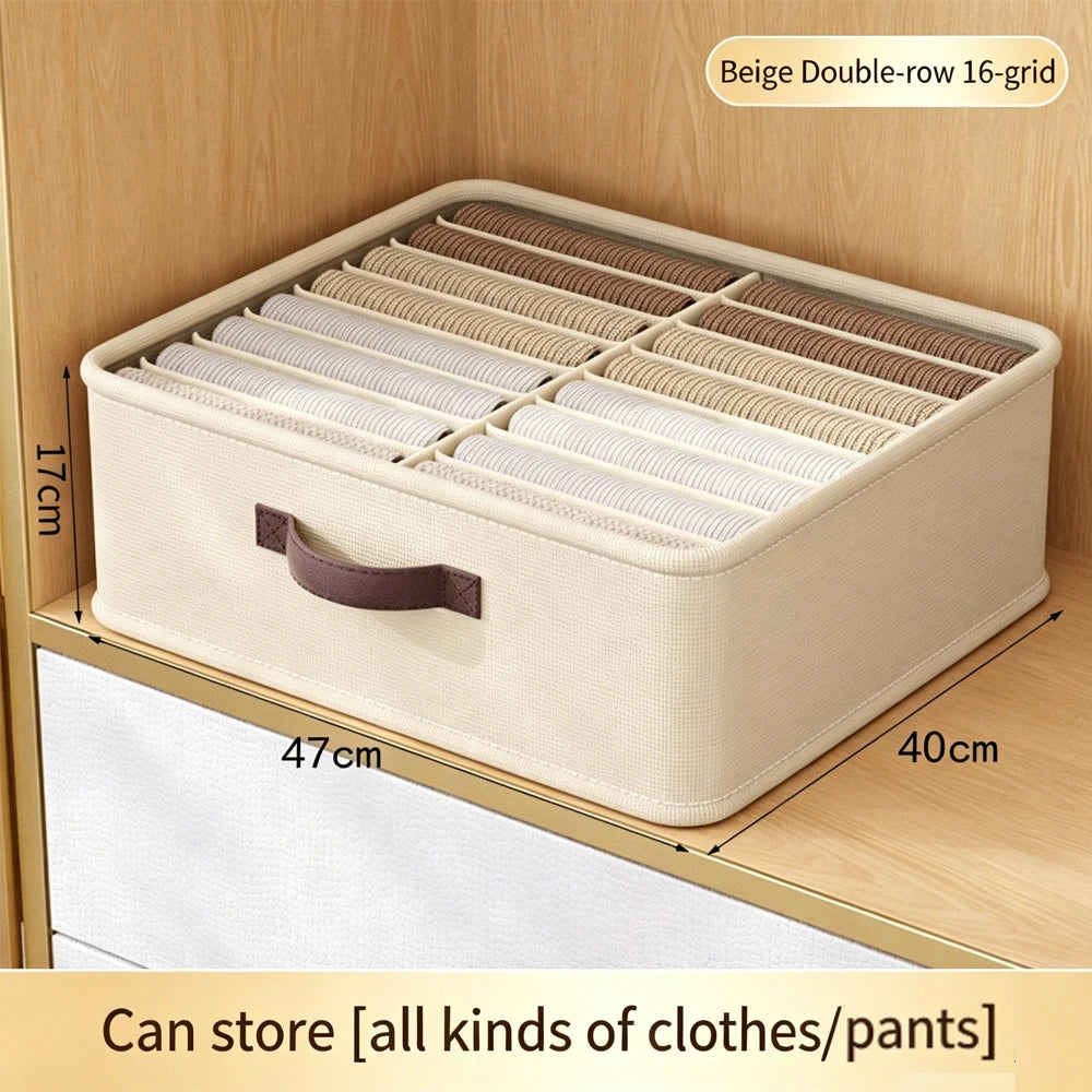Foldable Clothes Organizer – Wardrobe & Drawer Storage Box