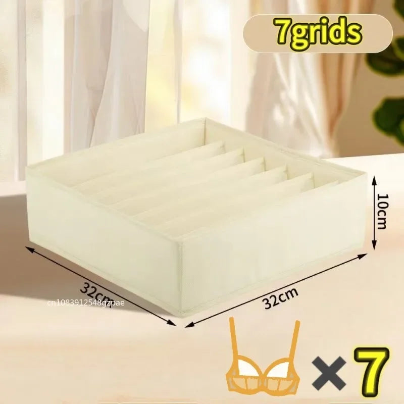 Foldable Drawer Organizer with Compartments – Underwear & Sock Storage Box