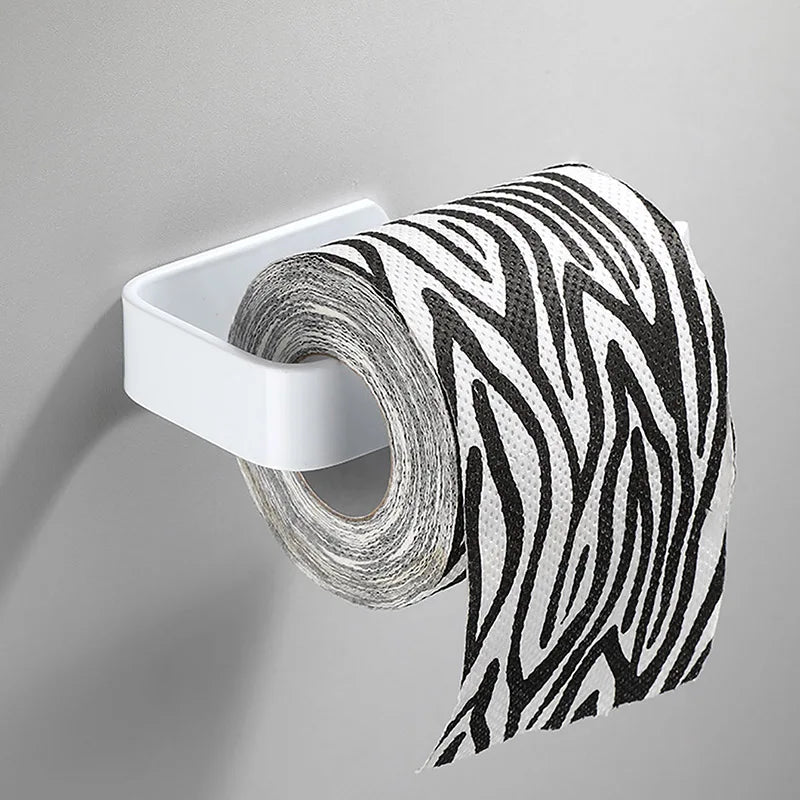 Adhesive Roll Holder – Toilet Paper & Paper Towel Organizer
