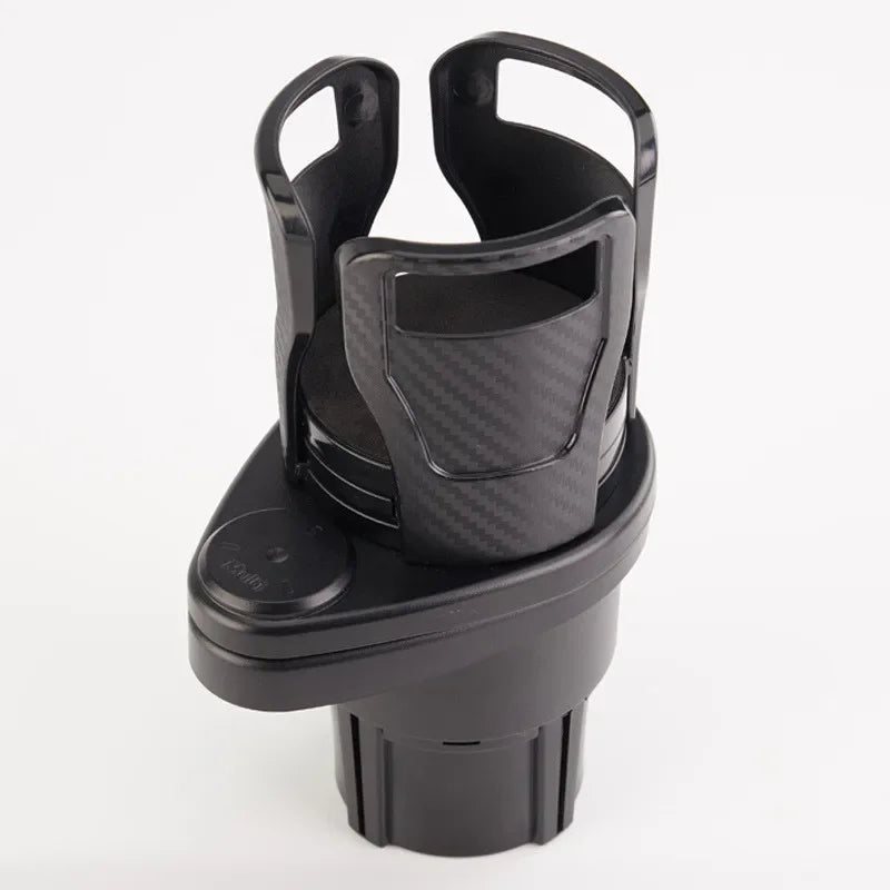 2-in-1 Car Cup Holder Expander – 360° Adjustable Dual Cup Holder