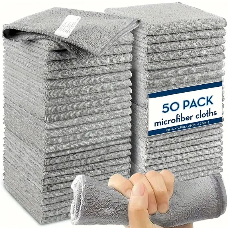 Disposable Microfiber Cleaning Cloths – Multi-Pack Car Cleaning Towels