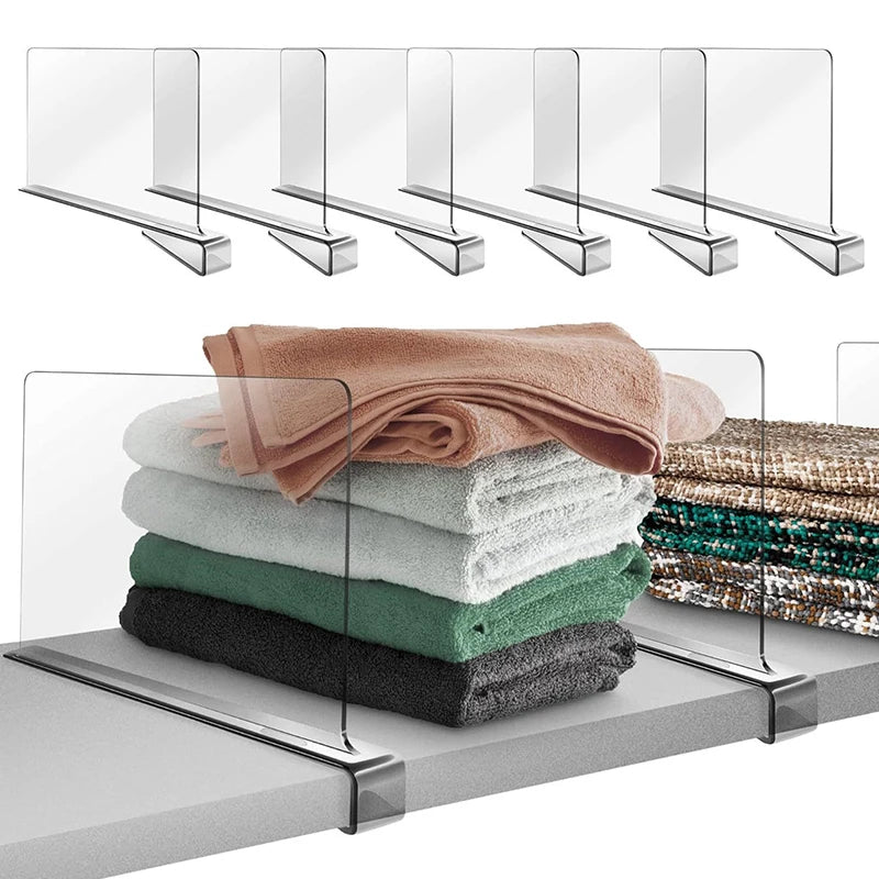 Closet Shelf Dividers – Space-Saving Wardrobe & Clothing Organizers