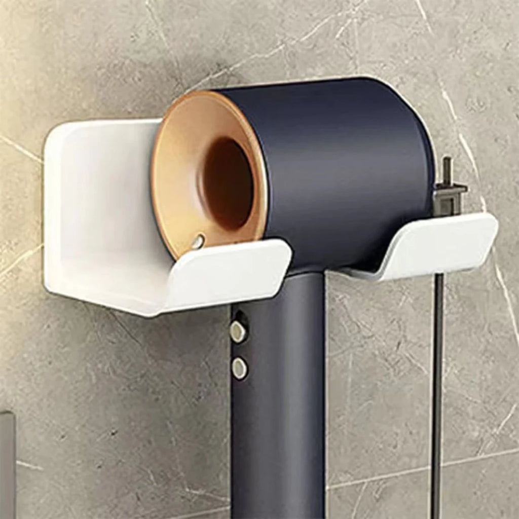 Wall-Mounted Hair Dryer Holder – Space-Saving Bathroom Organizer