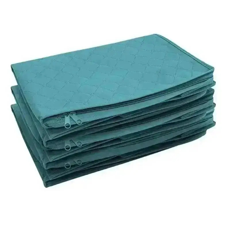 Foldable Clothes Storage Box with Lid – Closet & Blanket Organizer