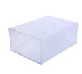 6-Pack Clear Stackable Shoe Storage Boxes – Foldable Shoe Organizers