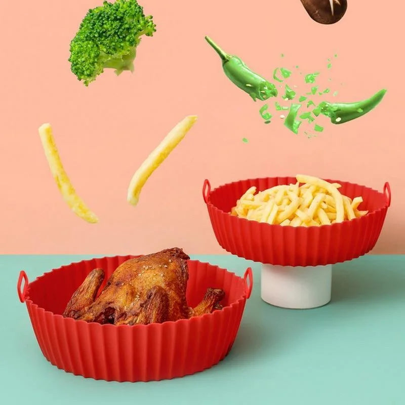 Reusable Silicone Air Fryer Liners – Non-Stick Cooking Inserts