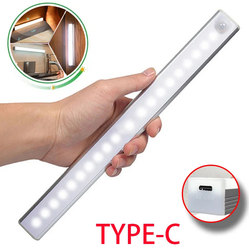 Wireless Motion Sensor LED Light – USB-C Rechargeable