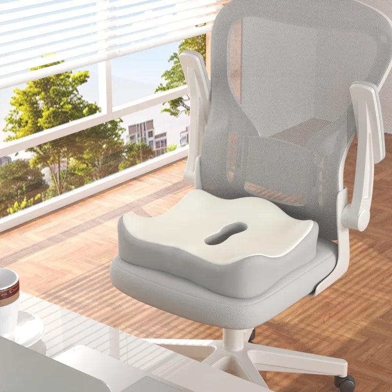 Ergonomic Memory Foam Seat Cushion – Comfort & Support Pillow