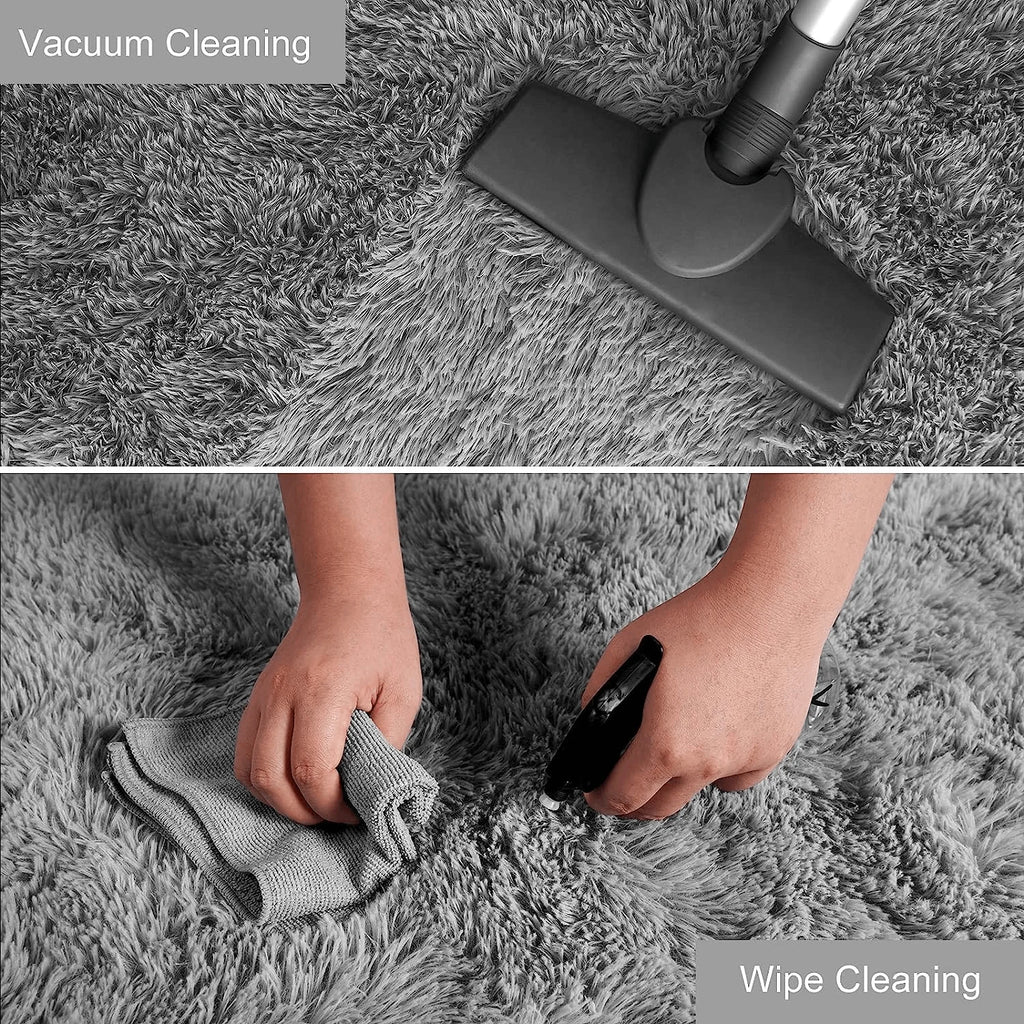Fluffy Shag Area Rug – Soft Non-Slip Carpet for Bedroom & Living Room