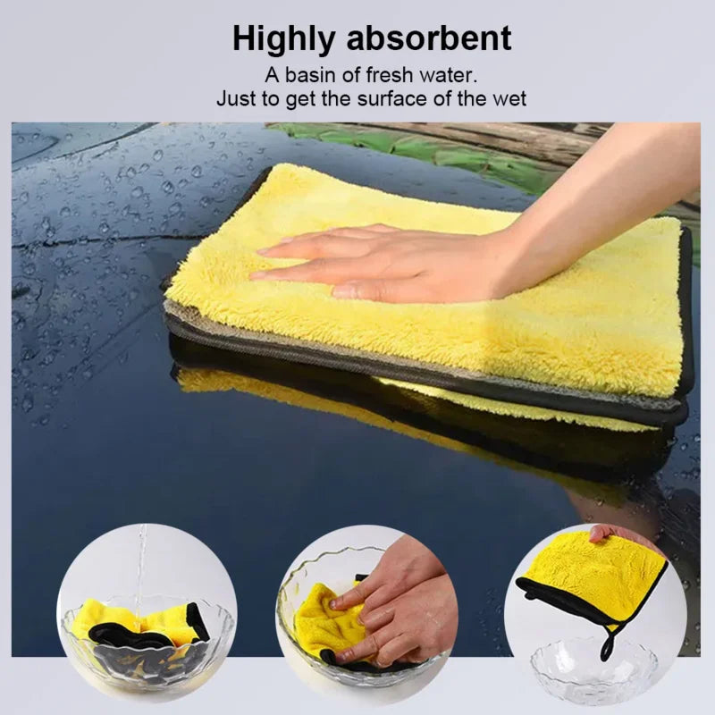 Microfiber Car Cleaning Towels – Soft & Absorbent Wash Cloths