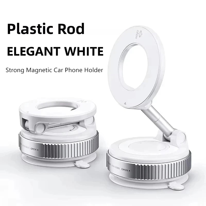 Magnetic Car Phone Holder – Strong Vacuum Suction Mount