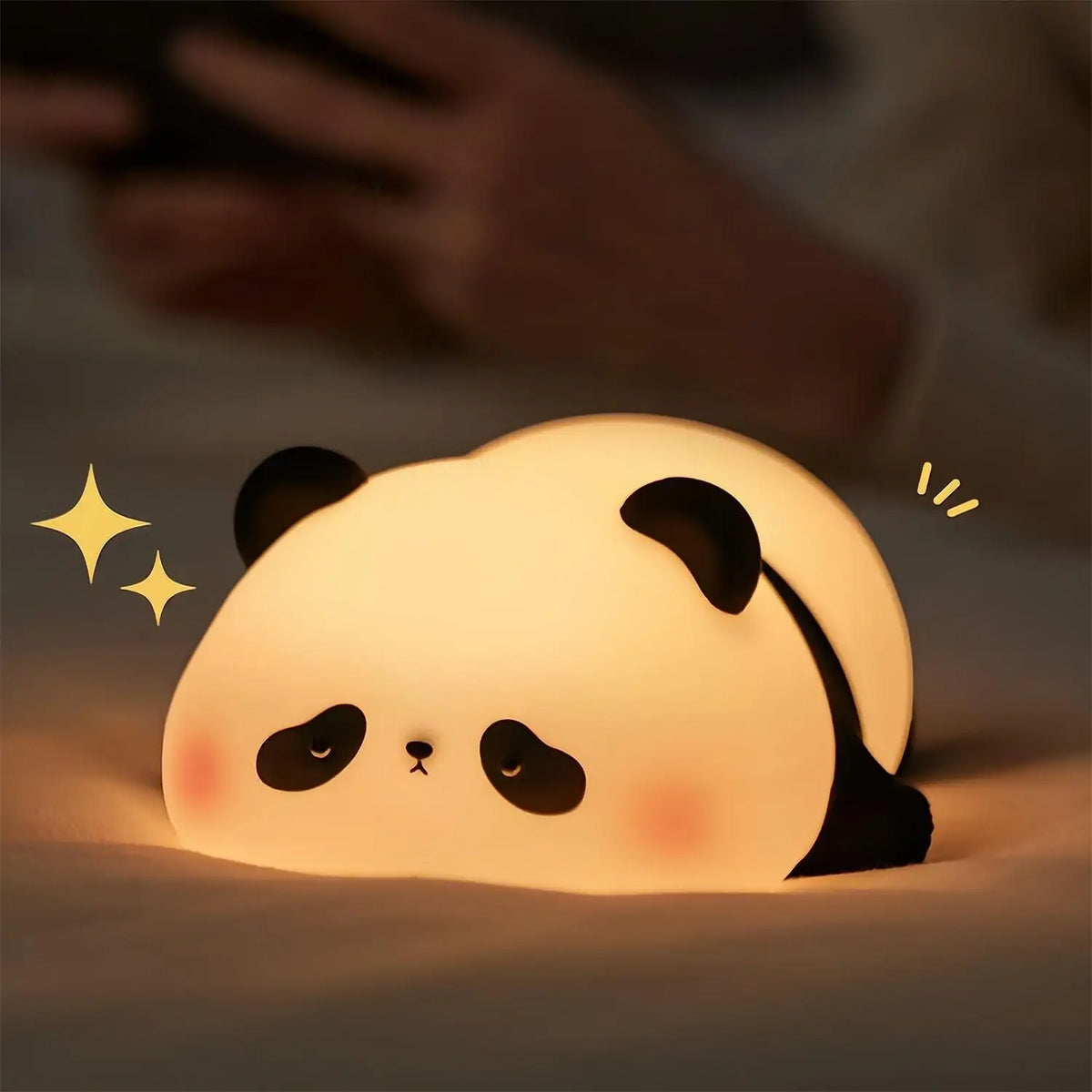 Cute Silicone LED Night Light – USB Rechargeable Animal Lamp