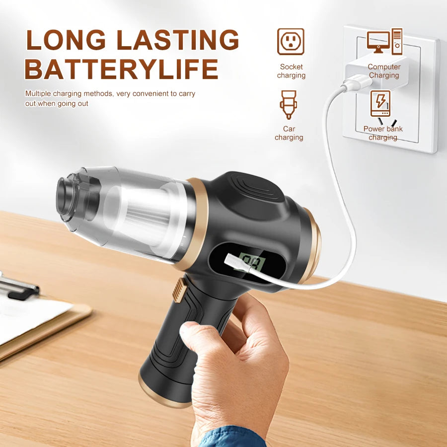 Cordless Handheld Car Vacuum Cleaner – Portable Interior Cleaner